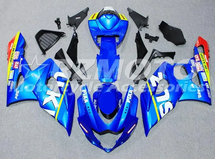 

4 подарка, новинка, полный обтекатель для мотоцикла ABS, подходит для Suzuki GSX-R1000 K5 2005 2006 GSXR1000 05 06, кузов холодного синего и белого цвета