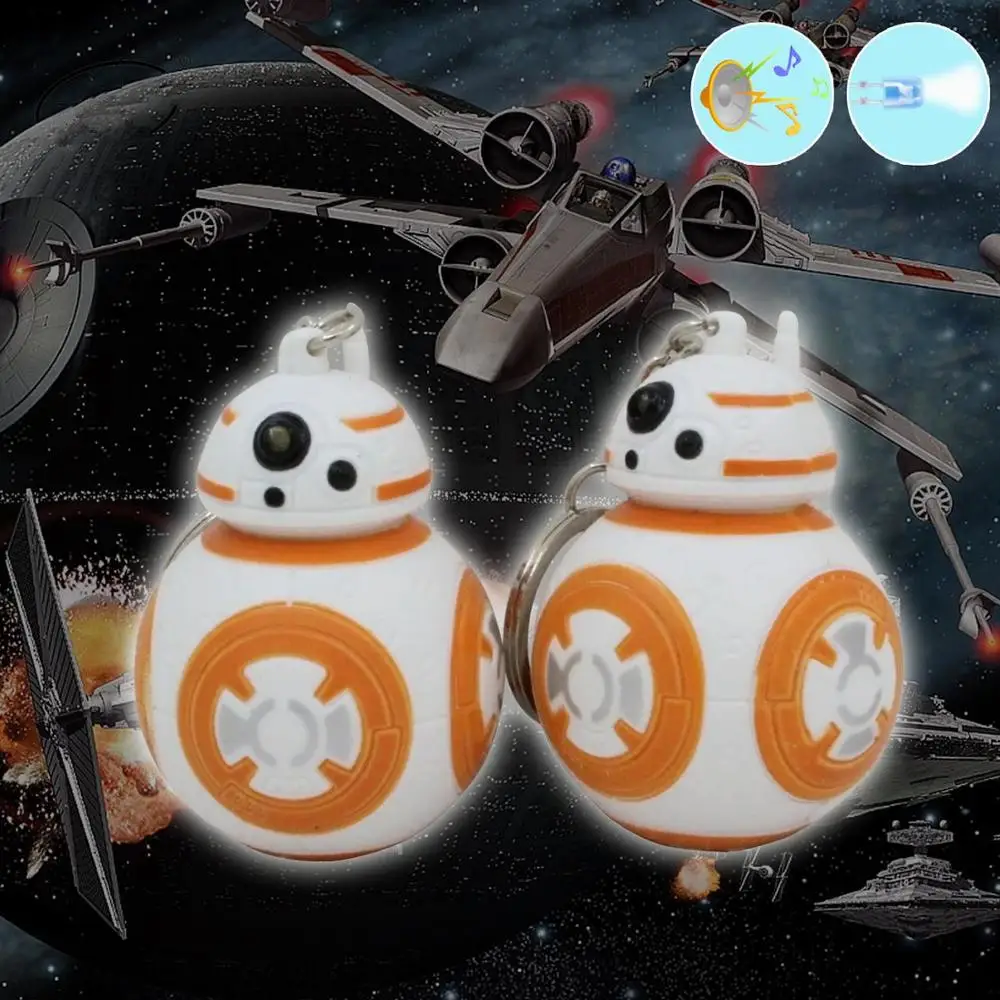 Брелок для ключей светодиодный брелок со вспышсветильник звуком Звездных войн