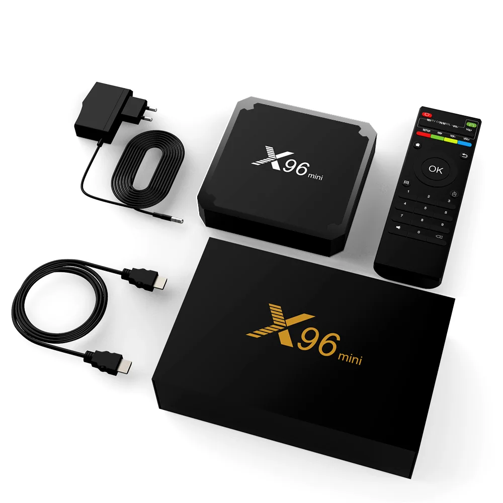 X96 Мини Смарт Android ТВ BOX Amlogic S905W 4 ядра к Media Player 2 ГГц Wi Fi X96mini 9 0 Декодер каналов