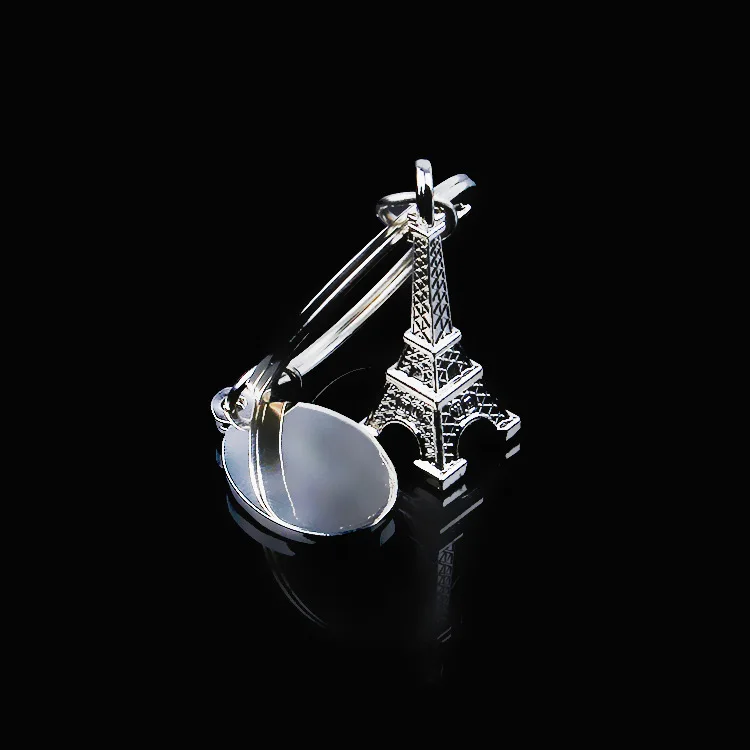 

Eiffel Tower Keychain Badminton Racket Paris Travel Souvenir