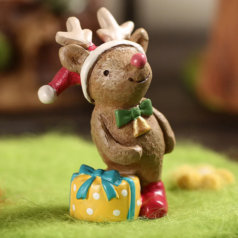 Рождественское украшение с оленями аксессуары Новогодний подарок для детей