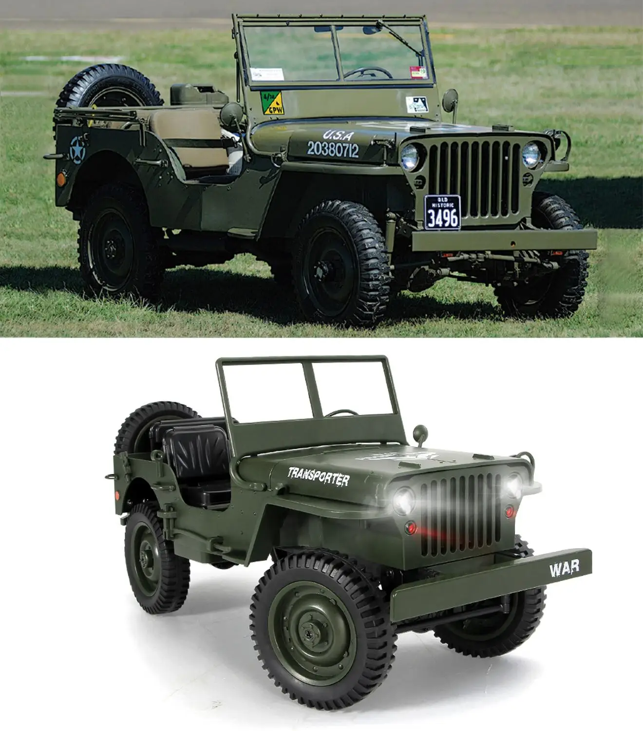 JJRC Q65 RC грузовик военный дистанционного управления Управление автомобиль 4WD 1/10