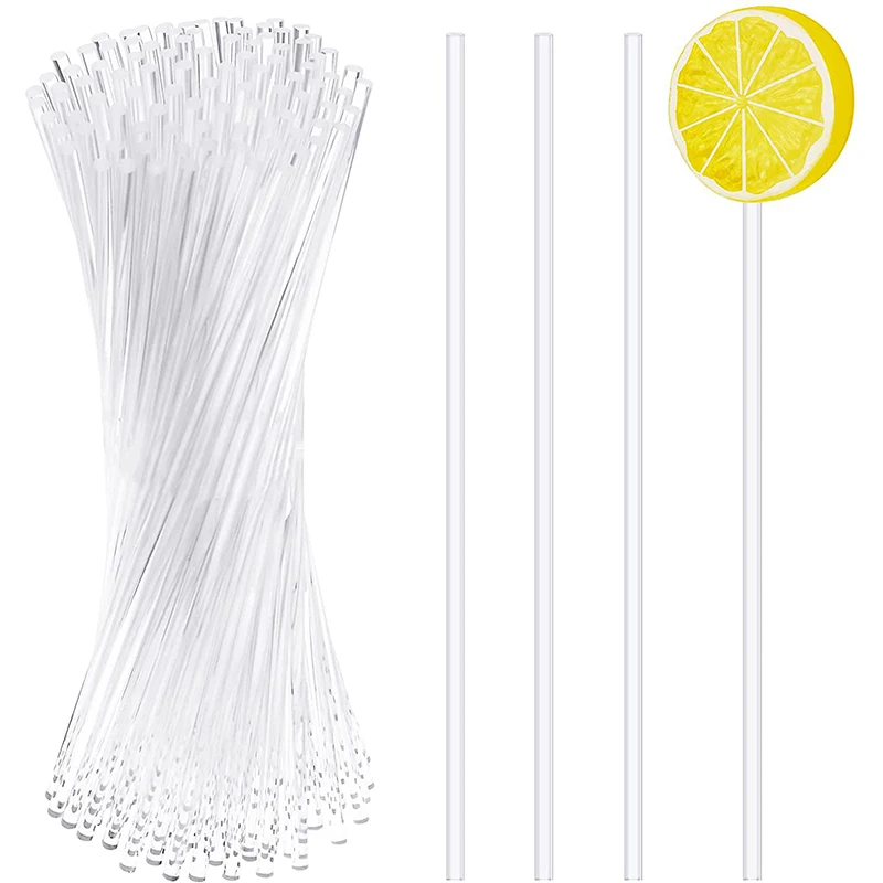 

Новые акриловые прозрачные палочки для тортов, 100 шт., пластиковые топперы для тортов, инструменты, форма