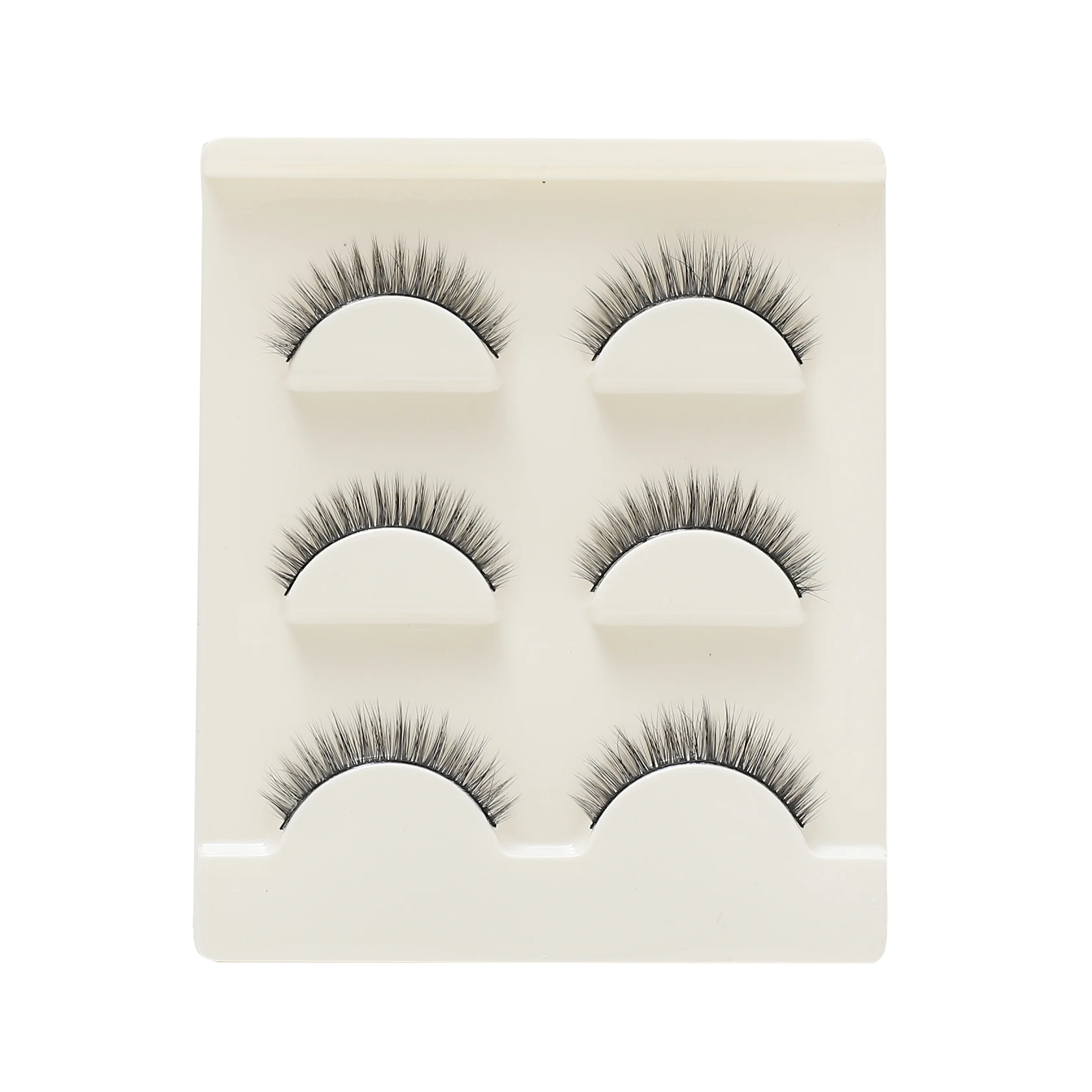 LIKEMEI 3Pairs False Lashes Natural Hair 3D Mink Long EyeLashes Fluffy Volume MakeupLashes Dramatic | Красота и здоровье