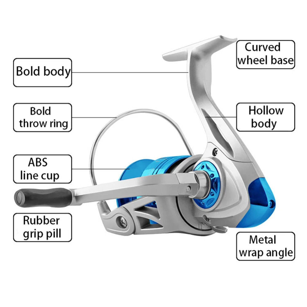 Рыболовная катушка для спиннинга 10 + 1 подшипник металлическая | Спорт и