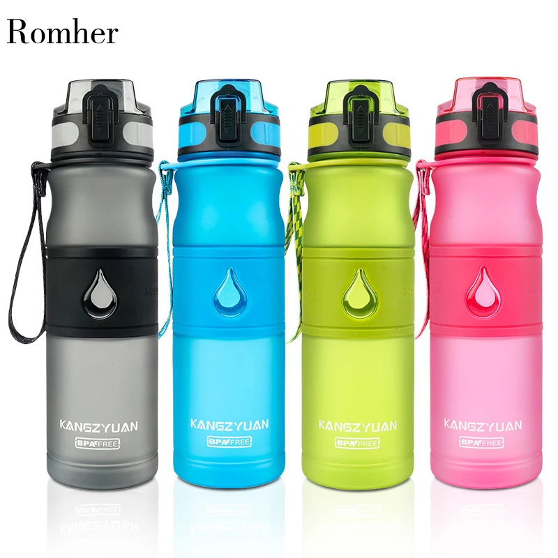 Romher бутылка для воды пластиковая Спортивная Bpa бесплатно 530 мл с заваркой чая Gourde