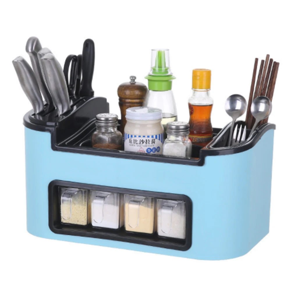 

1Pcs Multi-functional ​Home Single layer Seasoning Chopping Block Storage Holder Kitchen Organizer Shelf Tool Storage Rack