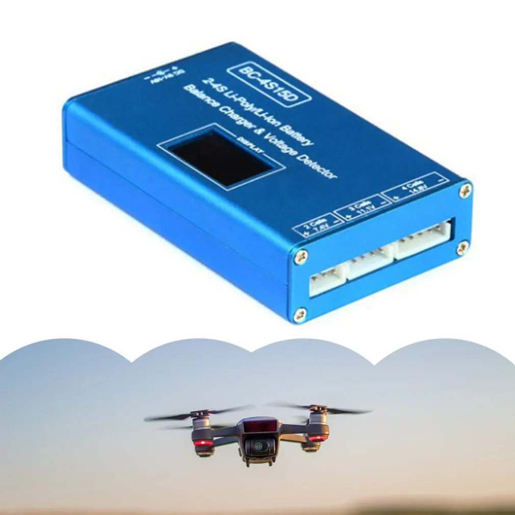 bc 4s15d battery lithium lipo balance charger with voltage display screen 1500ma for 2s 4s rc fpv quadcopter frame drone kit free global shipping
