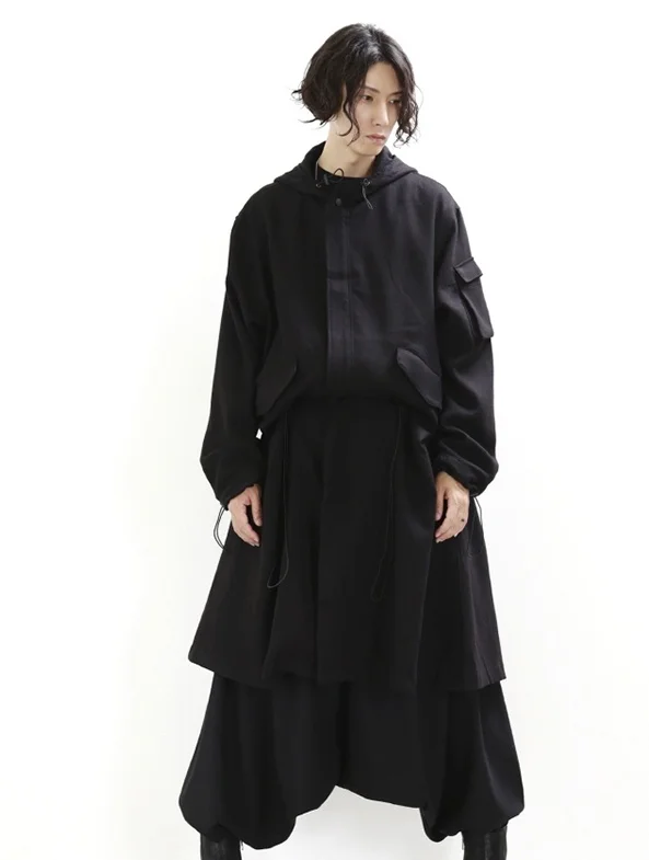 Men's casual pants wide-leg trousers harem loose low-grade suspending crotch | Мужская одежда