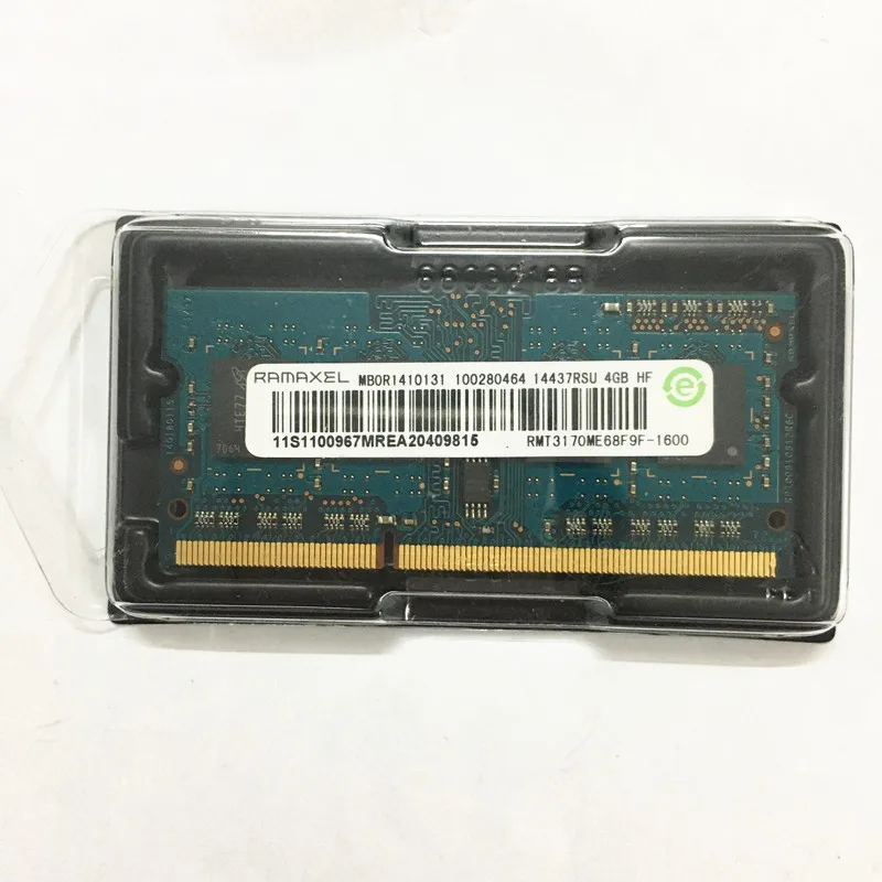 

RAMAXEL DDR3 RAMS 4GB 1600MHZ MEMORY 1.35V ddr3 1600 4gb PC3L 12800s laptop ram