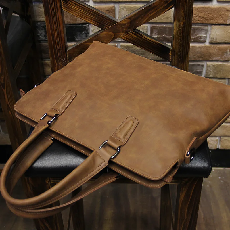 Портативная ручная работа Бизнес офис мужской мессенджер большой портфель для