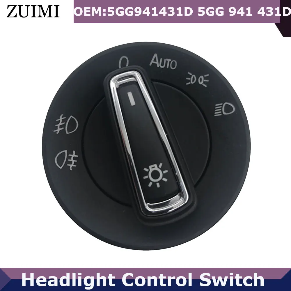 

Хромированная фара переключатель управления для Golf VII MK7 Touran Tiguan Polo 6C 5GG 941 431 D 5GG941431D 5GG 941 431D автомобильные аксессуары