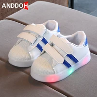 size 21 30 baby glowing sneakers breathable casual light children shoes unisex led light up shoes baby toddler luminous sneakers