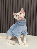 5 colors hairless cat clothes devon velvet bottoming clothes for cat outftis pet apparel thicken comfy sphynx cat clothes