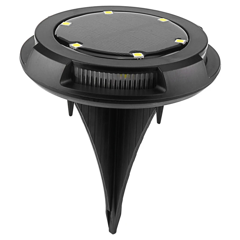 4Pcs Solar 10 LED Ground Lights Outdoor Waterproof Solar Disk Lights Solar Gar Path Way Garden Lamp Backyard Led Night Light
