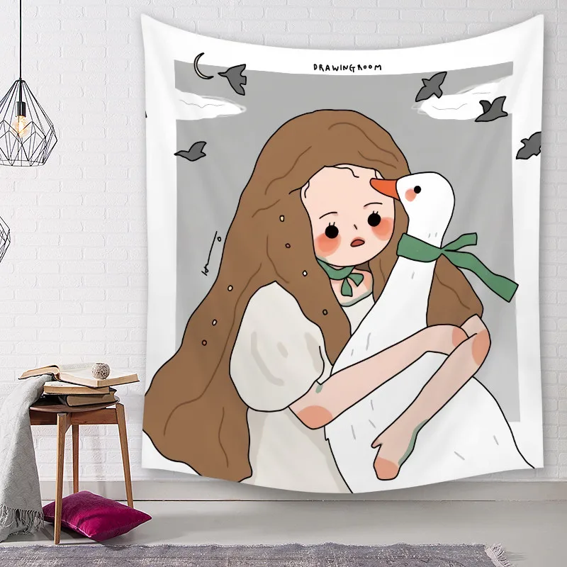 INS/настенный гобелен для девочек мандала хиппи милый розовый настенный подвесное