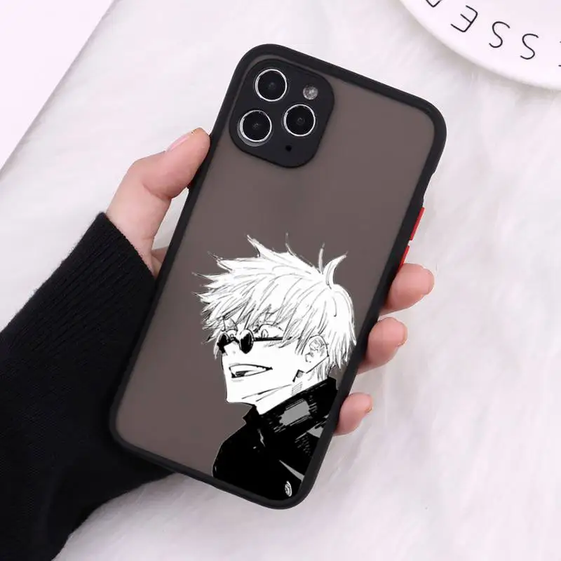 

Jujutsu Kaisen Phone Case For iPhone 12 11 Mini Pro XR XS Max 7 8 Plus X Matte transparent Cover