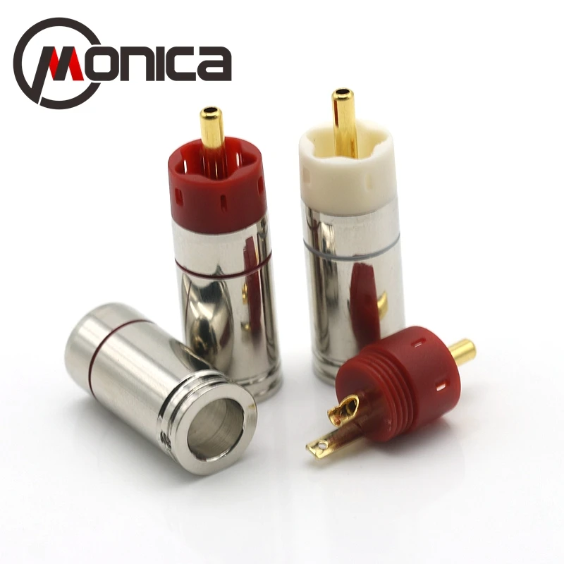 Латунная позолоченная одноточечная контактная головка-усилитель для телефона 4