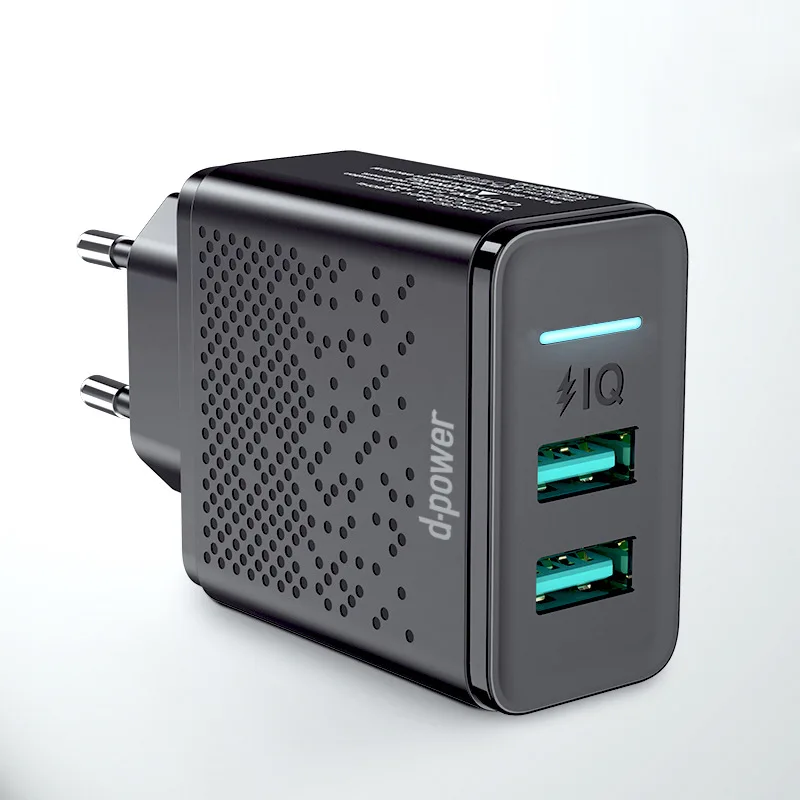 Зарядное устройство с двумя USB портами 5 В 2 4 А|Зарядные устройства для телефонов| |