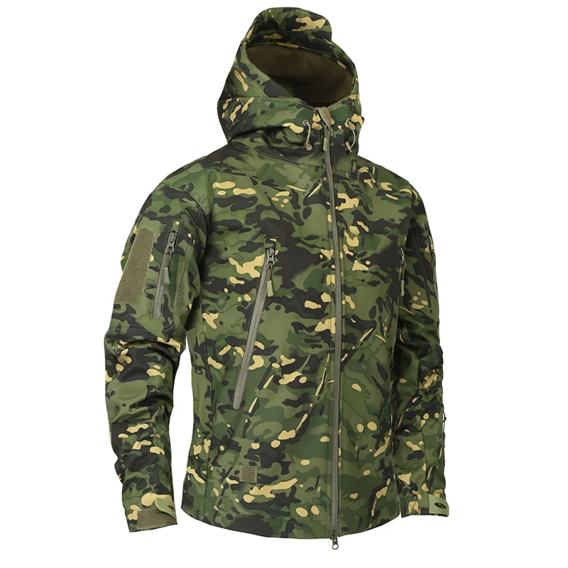 

Shark Soft Shell Military Tactical Jacket Men Waterproof Warm Windbreaker US Army Clothing Winter Big Size Men Camouflage Jacket