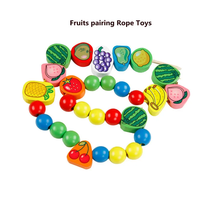 Бесплатная доставка деревянные игрушки в виде фруктов или животных из бисера и