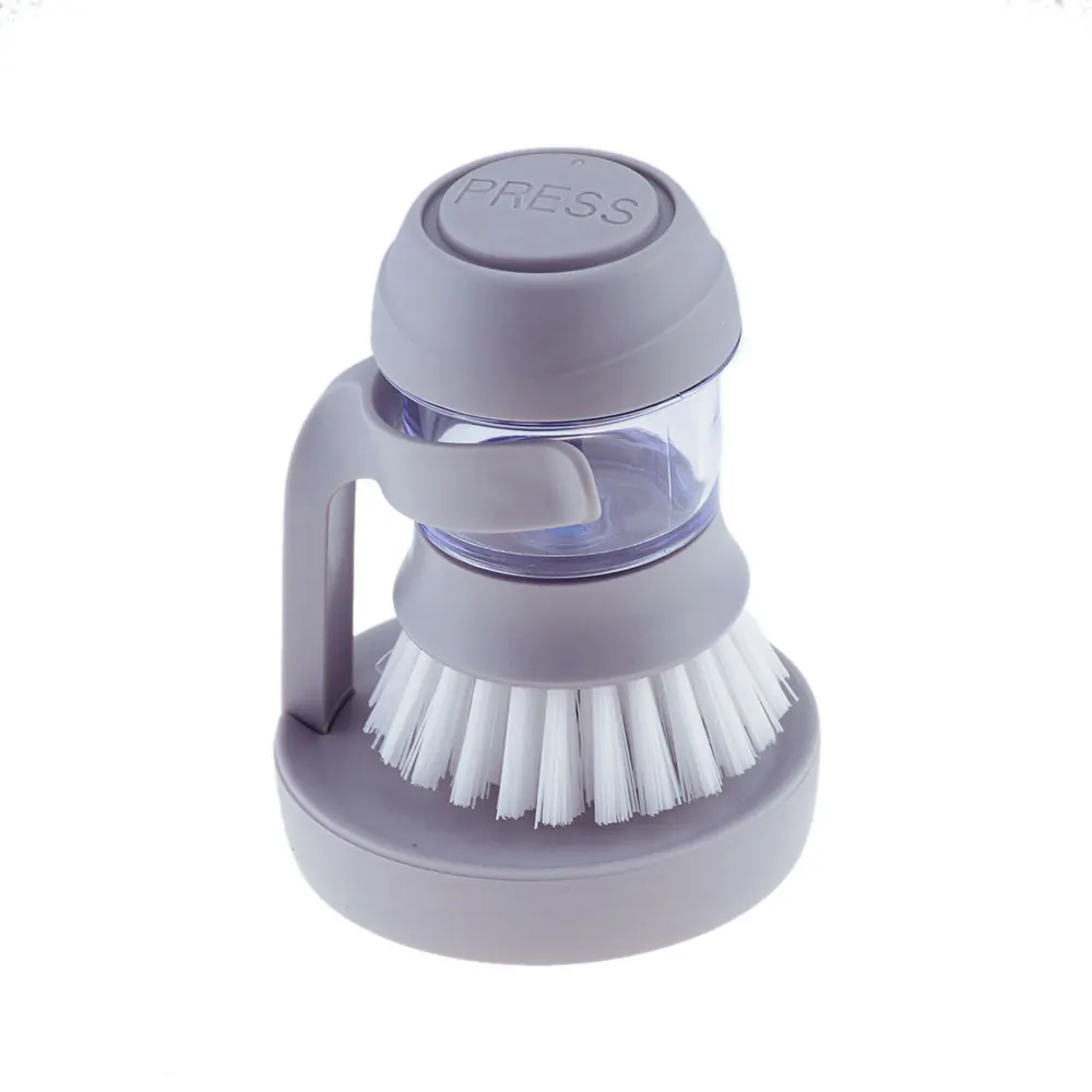 Антипригарная масляная автоматическая щетка для мытья посуды с нажимной щеткой