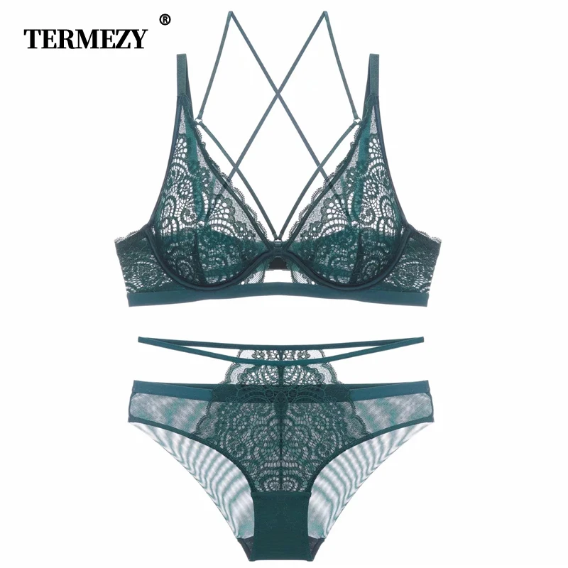 Женское прозрачное нижнее белье TERMEZY привлекательный кружевной комплект с