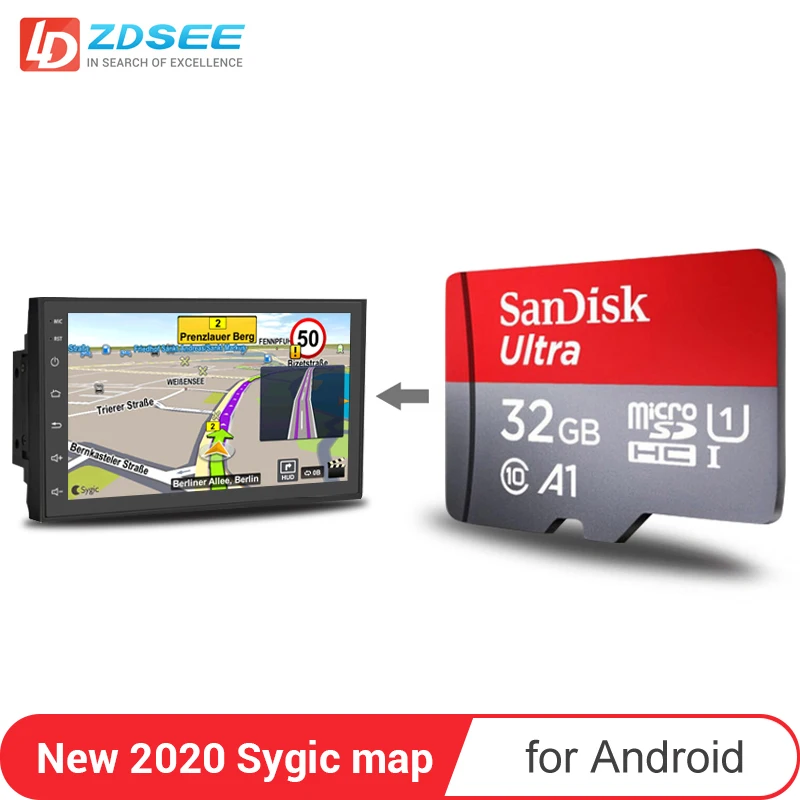 Для Volkswagen Nissan навигации автомобиля радио 32 Гб GPS карта sd памяти|Аксессуары GPS| |