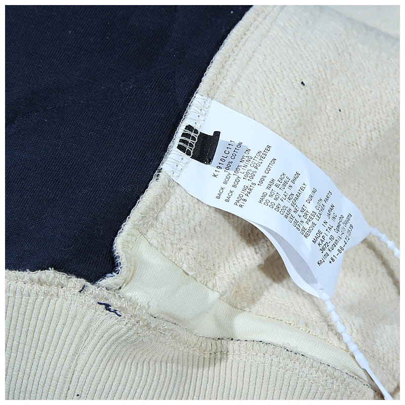 

KAPITAL autumn and winter New stitching waist flower o-neck couple round neck Japanese retro hoodie for men