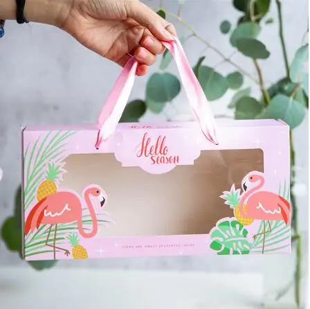 5 шт. милые вечерние коробки для кексов с единорогом ручкой тортов на день