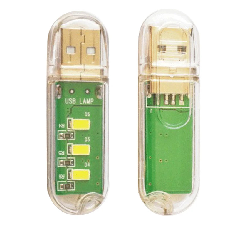 USB СВЕТОДИОДНЫЙ светильник для чтения книг s Портативный 3 светодиодный 5v мощный ночной Светильник