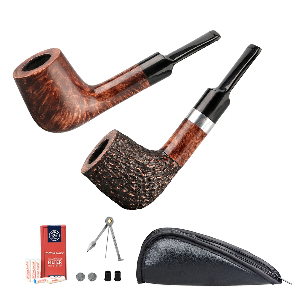 Курильщик классический Briar Woodden Toabcco курительная трубка с изогнутым стержнем