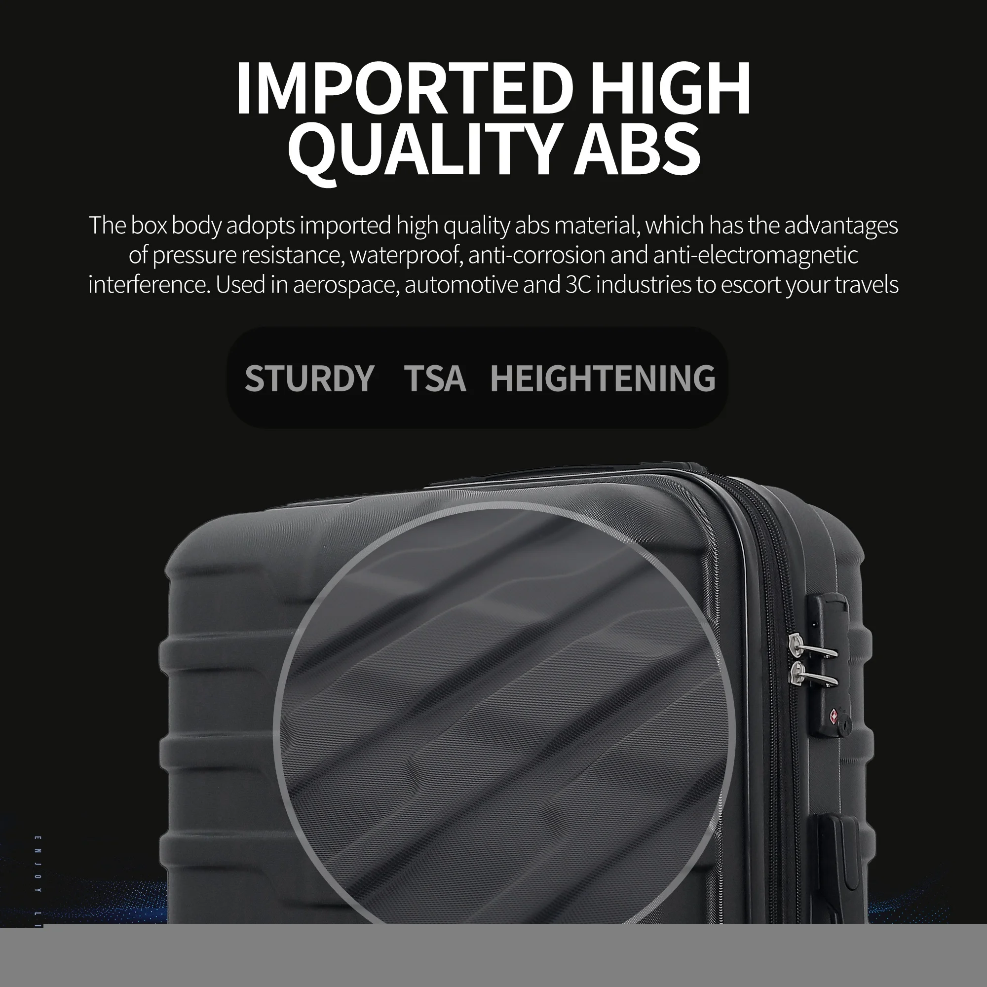 3 шт./комплект чемодан из АБС-пластика | Багаж и сумки