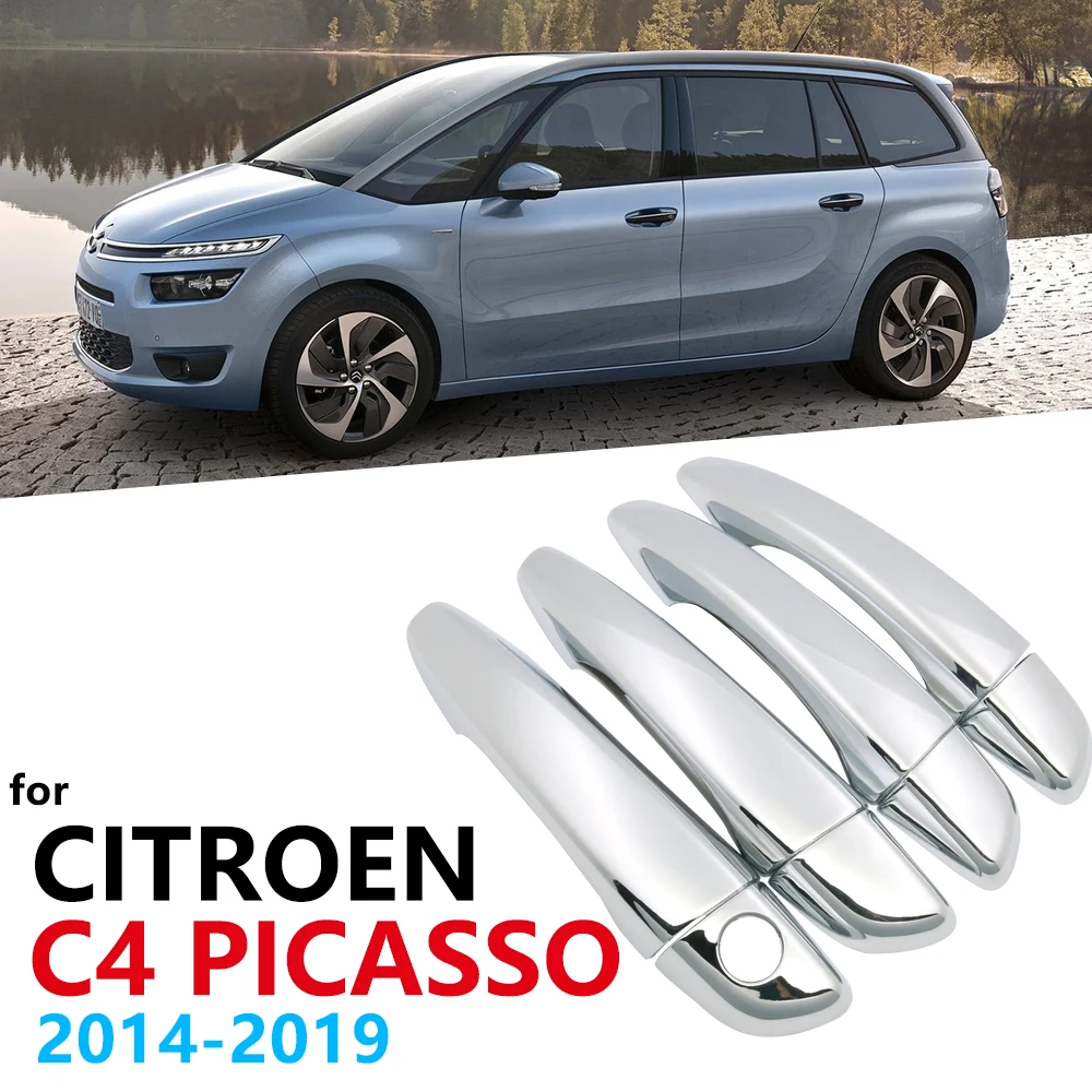 Роскошная хромированная накладка на дверную ручку для Citroen C4 Picasso SpaceTourer MK2 2014 2019