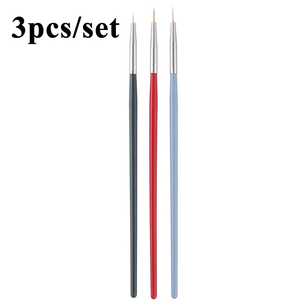 3 шт./компл. набор линий для нанесения клея ногтей ручек очень тонкой росписи
