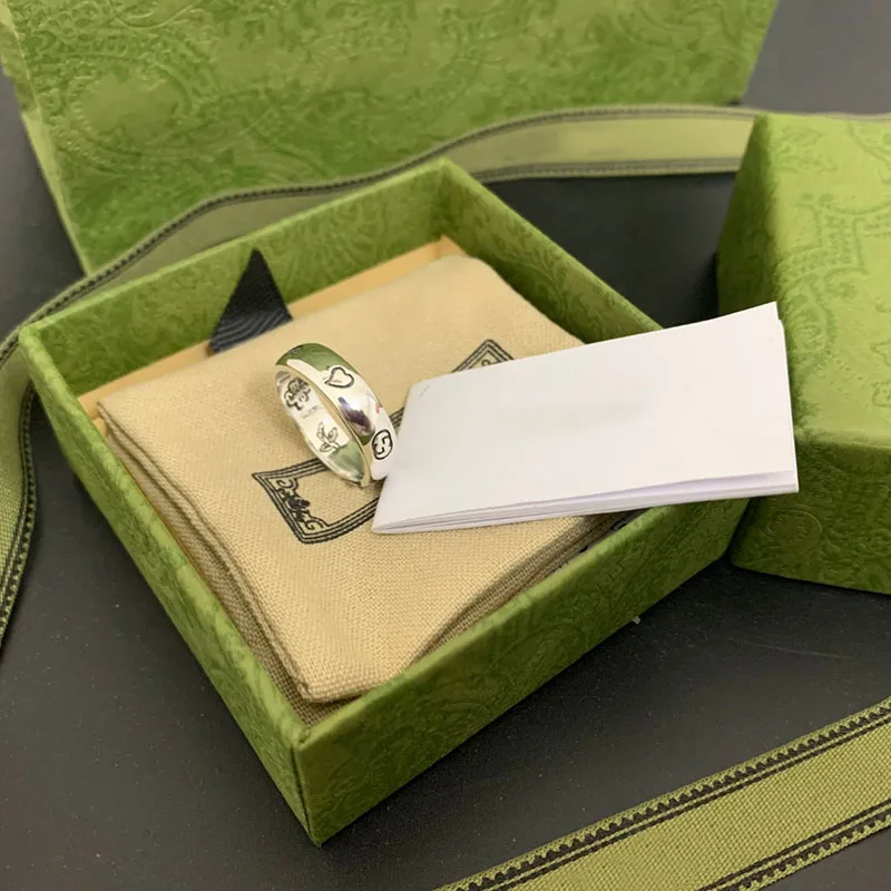 925 пробы Серебряное кольцо роскошного бренда изысканное Оригинальное ретро