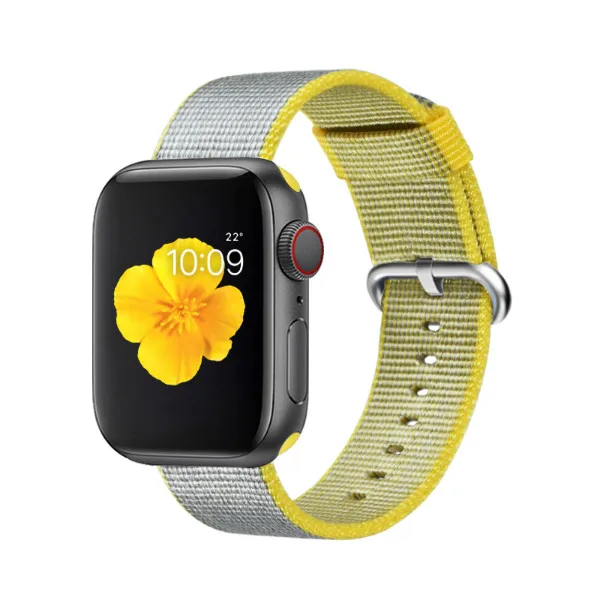 Тканый нейлоновый сменный ремешок для Apple Watch series 4/5 40 мм 44 мм тканевый браслет для Iwatch series 3 2 1 38 мм 42 мм - Цвет ремешка: Color 19