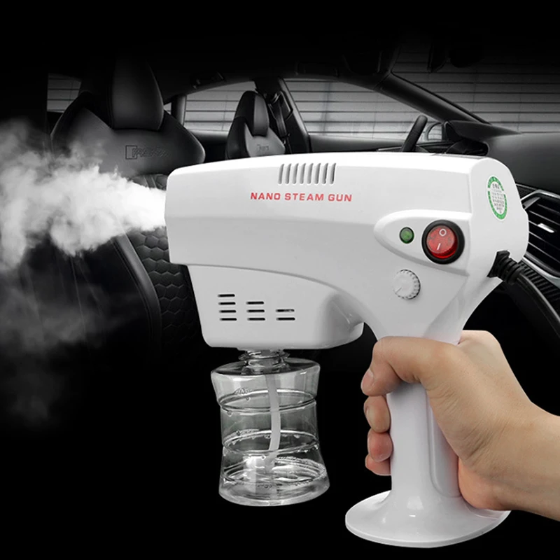 New arrived Portable blue light nano spray disinfection gun car atomization disinfection gun fogging machine stage lights