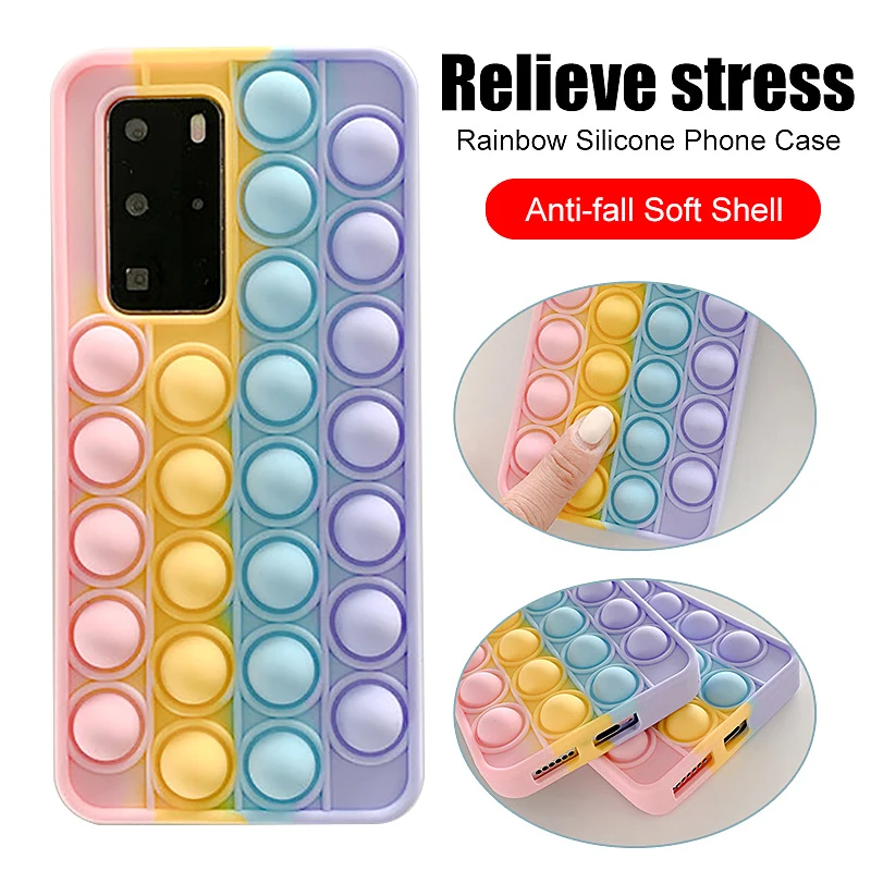 

Pop Push It Bubble Case For XIAOMI Redmi K20 K20 Pro K30 K30i K40 K40 Pro Note 8 Pro Note 10 Note 10 Pro 10S High Quality Case