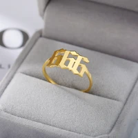 lucky angel number ring 111 222 333 444 555 777 888 999 666 rings for women men stainless steel couple rings adjustable jewelry