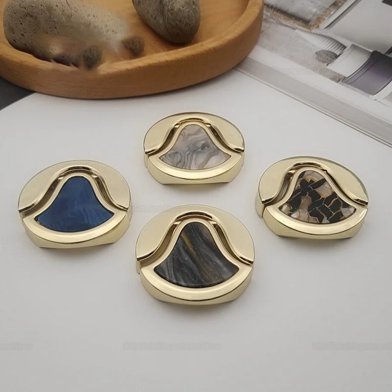 

HXS 2Pcs/Lot Zinc Alloy Marble Gold Cabinet Knobs Drawer Dresser Pulls Kitchen Door Handles for Furniture Hardware Wardrobe