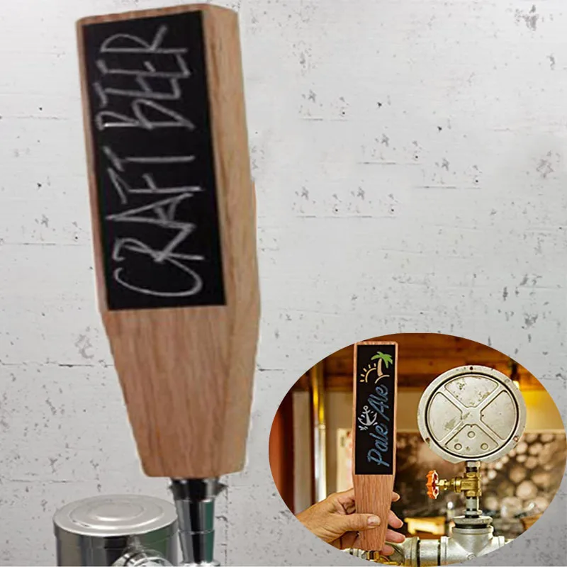 

Ручка для пива, деревянный кран для домашнего пивоварения, ручка для бочонка, многоразовая меловая доска, сделай сам, кран для пива, аксессуа...