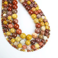natural semi precious stone egg yellow stone round beads strand diy beads for making necklace bracelet earrings size 4 6 8 10mm