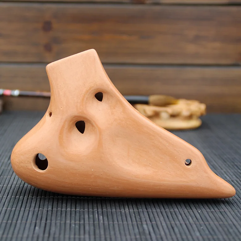 Высококачественный оригинальный с 16 отверстиями Alto C Ocarina терракотовый защитным
