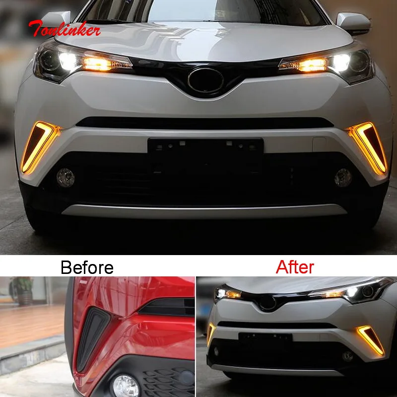 Tonlinker Автомобильный светодиодный светильник для Toyota CHR 2018 стайлинга автомобилей