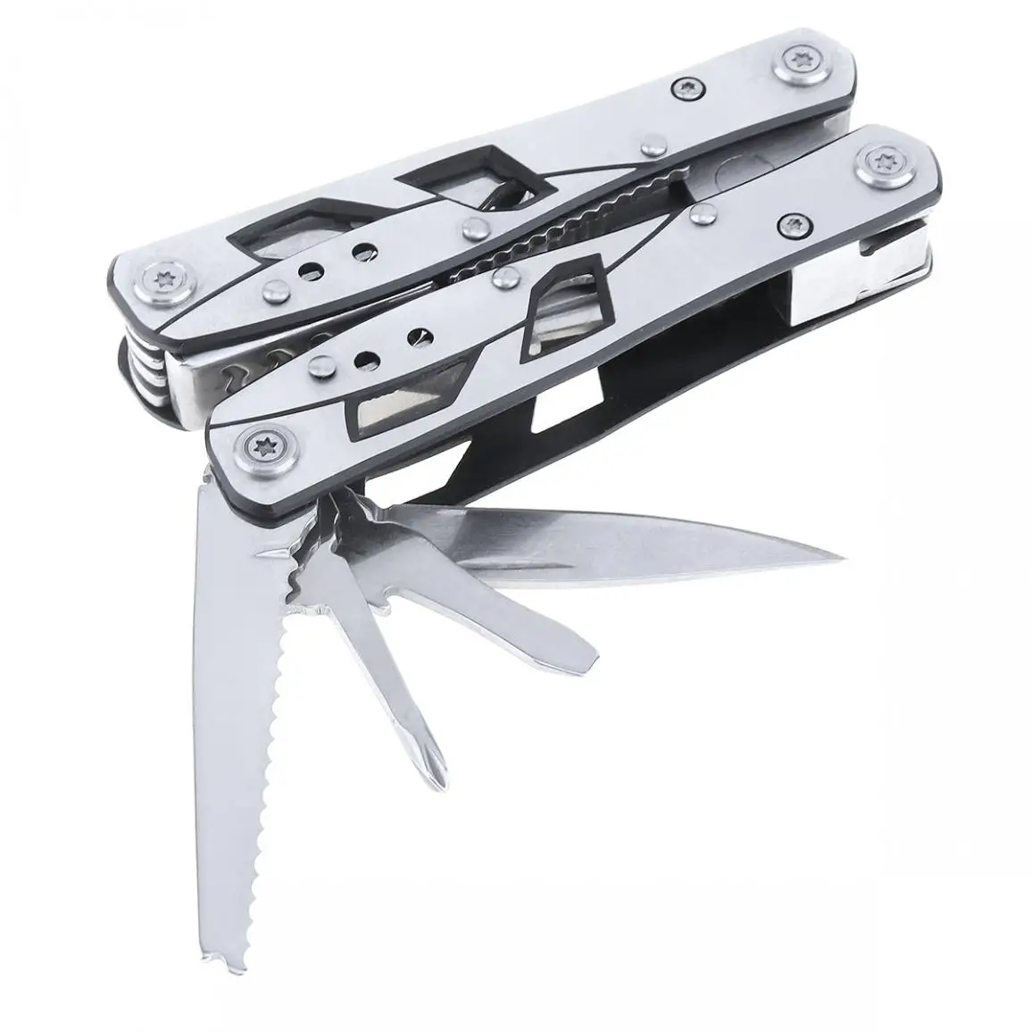 Многофункциональные складные мини плоскогубцы ножницы шлицевая отвертка Phillips