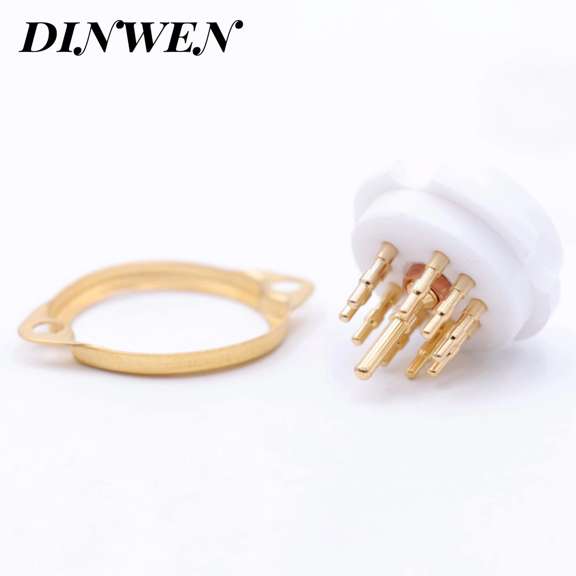 2 шт. 9 контактный трубчатый разъем высококачественная керамическая база клапана