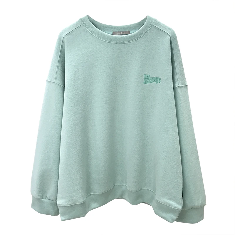 

Woman's Sweatshirts Solid Colors Korean Female Hooded Pullovers 2021 New Thin Oversized Harajuku Hoodies