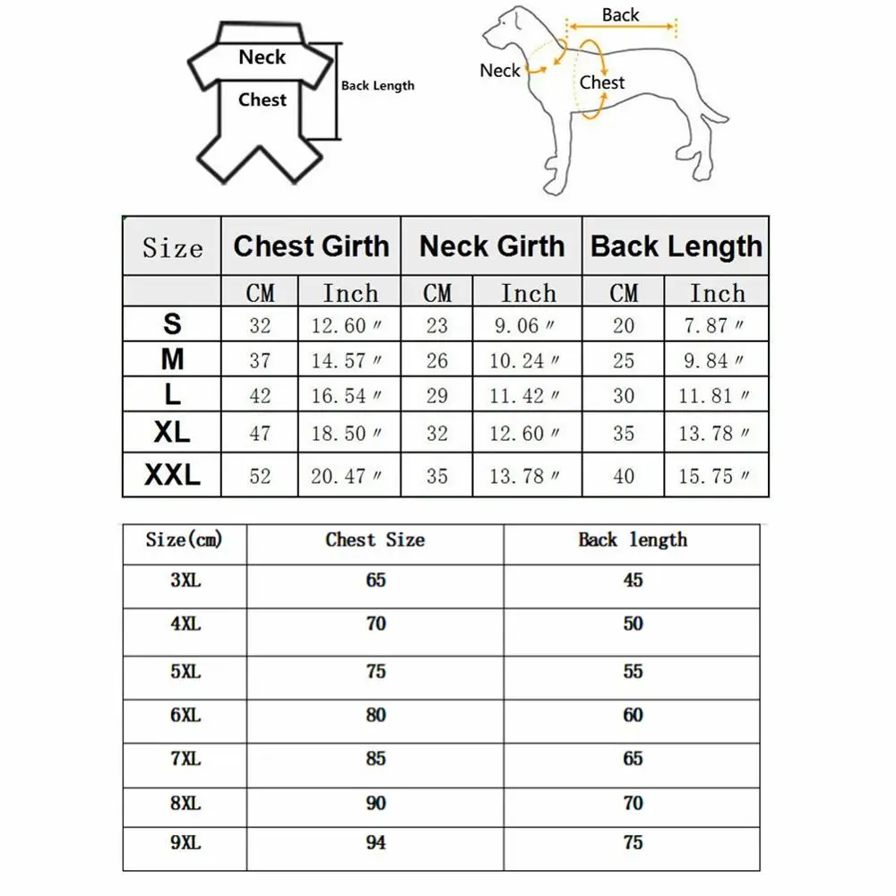 

Waterproof Large Dog Clothes Winter big dog Vest Warm Comfortable cotton Pet Coat Dog Jacket Clothing wear For Medium Large Dogs