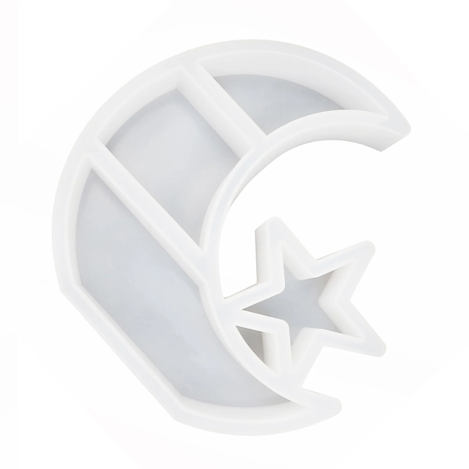 

24/4cm DIY Crystal Resin Mold Star Moon Storage Box Mold Jewelry Case Mold Storage Tray Mould Decoration Storage Box Mold